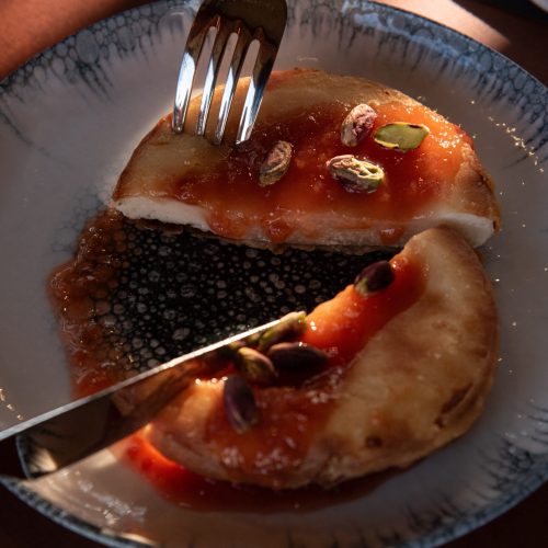 Varkos | Saganaki ladotyri cheese