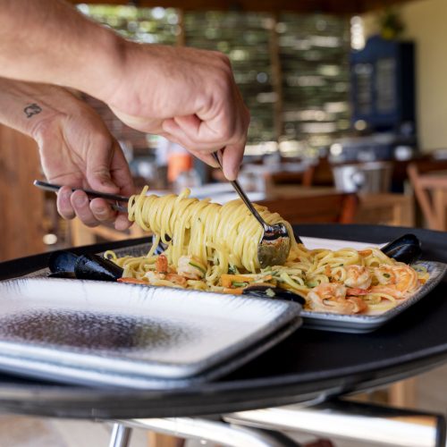 Prawn Linguine for Two